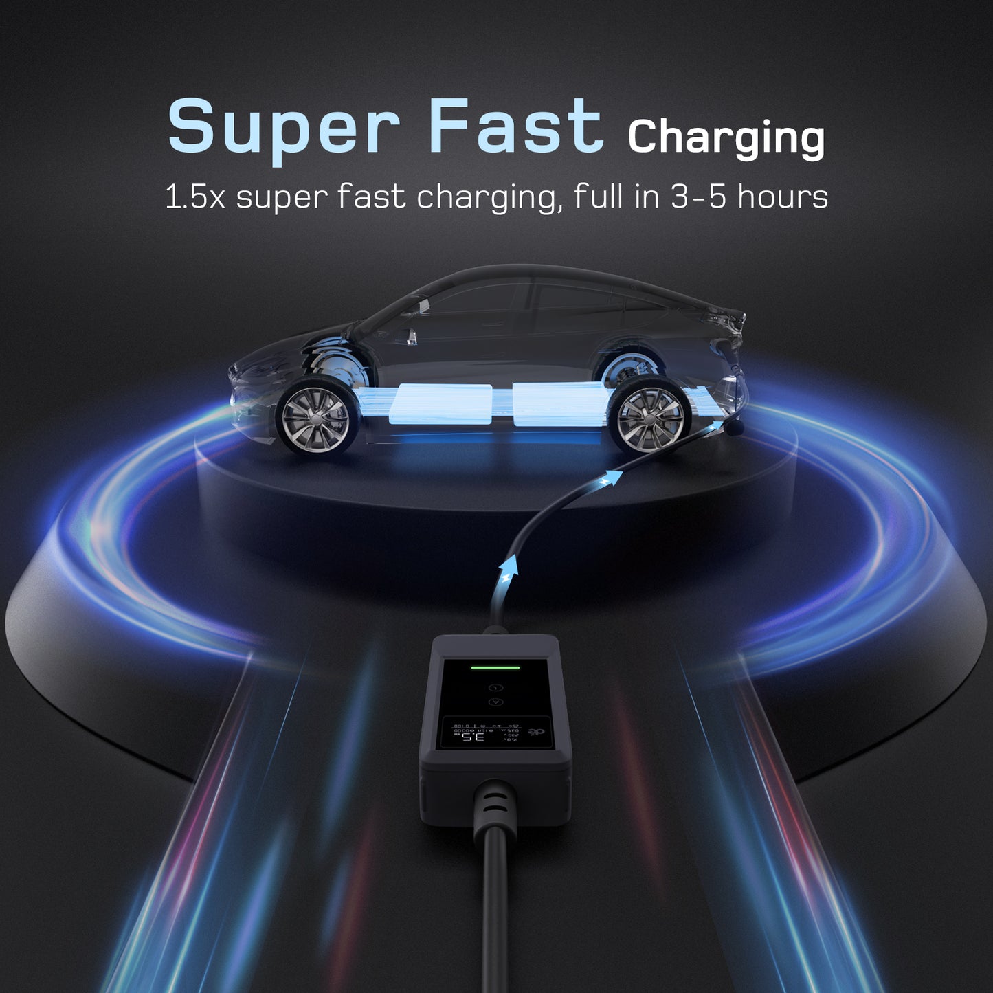 dé Portable EV Charger super fast charing