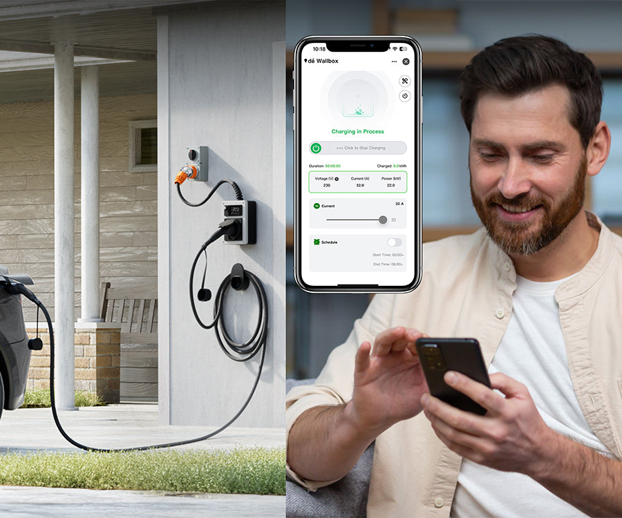 dé EV Charger Mobile Wallbox 22kW