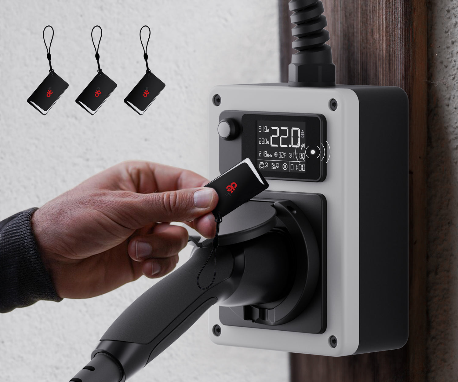 dé EV Charger Mobile Wallbox 22kW