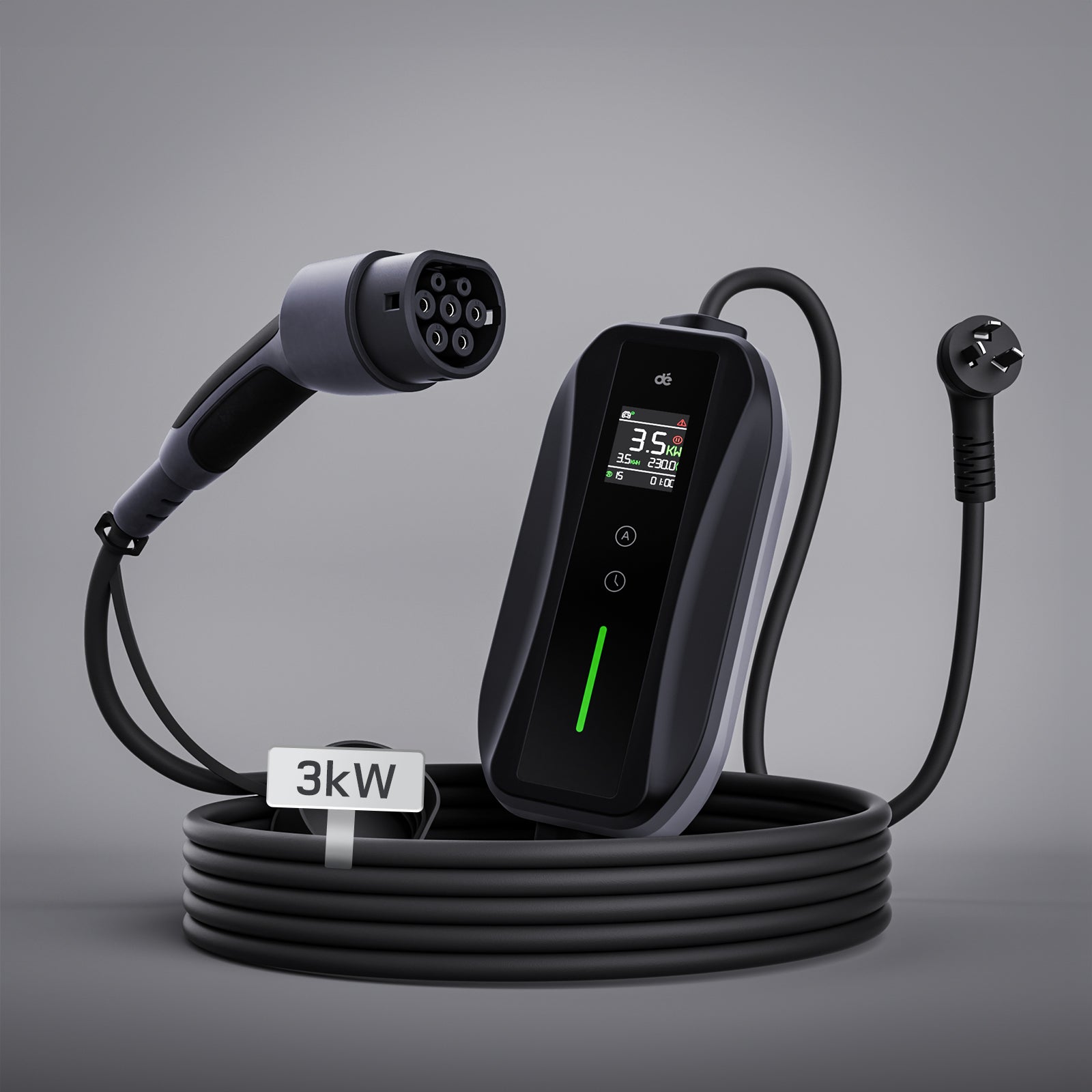 dé Portable EV Charger 10A & 15A Plug