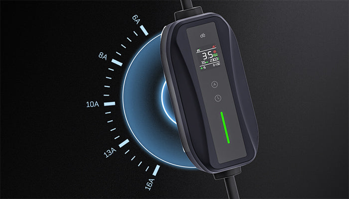dé Portable EV Charger 6A-15A Adjustable