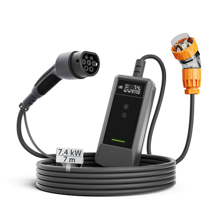 dé 7kw portable ev charger single phase | 32A Type 2