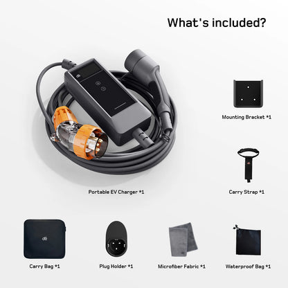 dé 7kw portable ev charger single phase | 32A Type 2