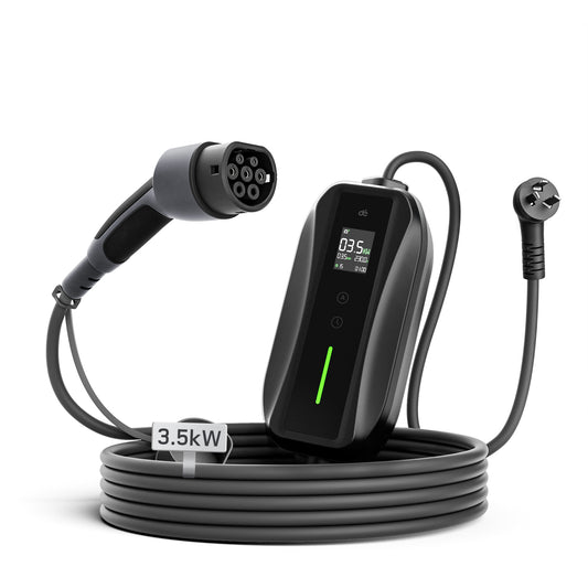 dé 3.5kW Type 2 Portable EV Charger | 15A/10A Car Charger