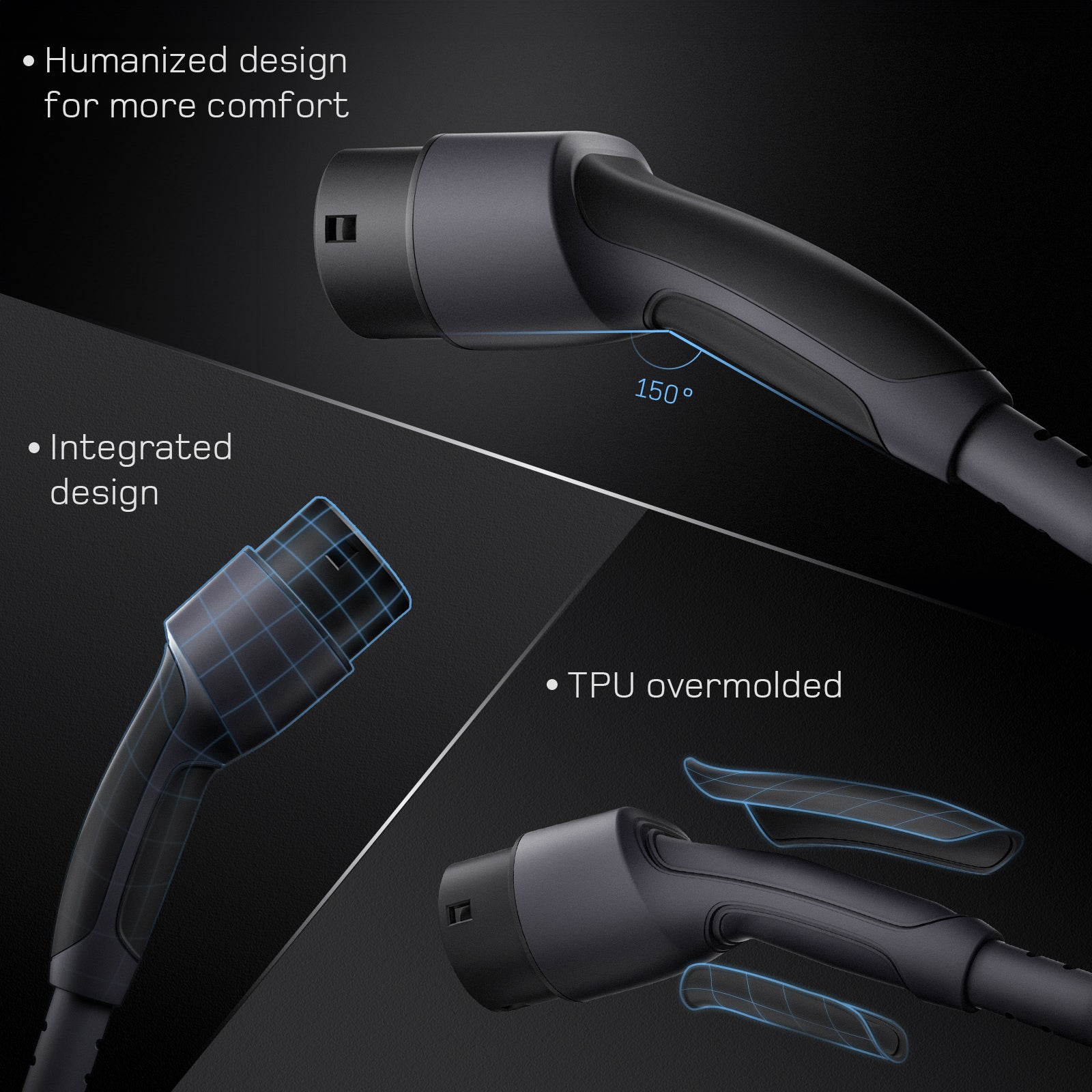 dé 3.5kW Portable EV Charger humanized comfort design