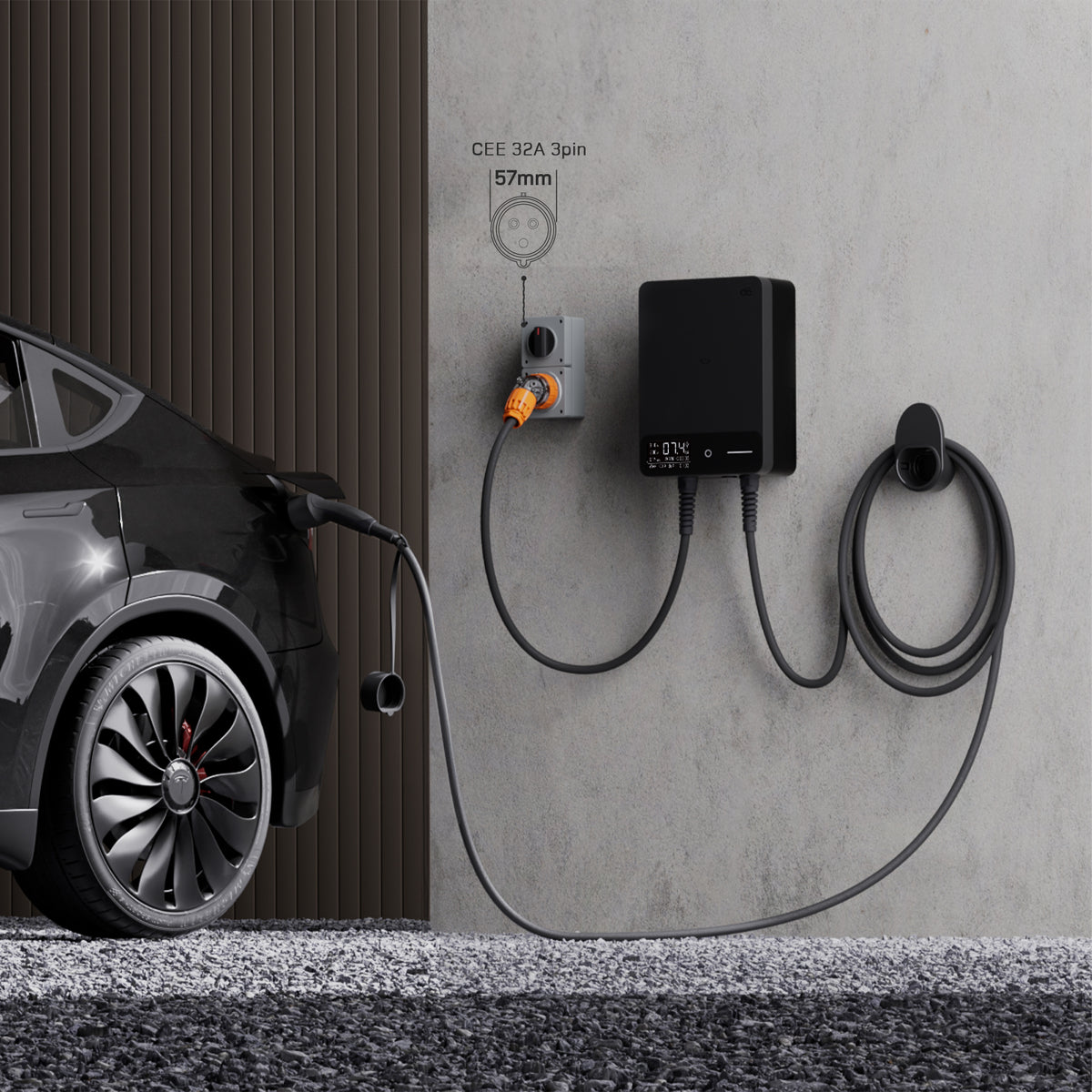Safe & Smart dé EV Wallbox 7kW | 7kW Wall Charger – depow.com.au