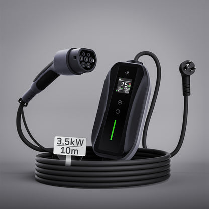 dé 3.5kW Type 2 Portable EV Charger | 15A/10A Car Charger
