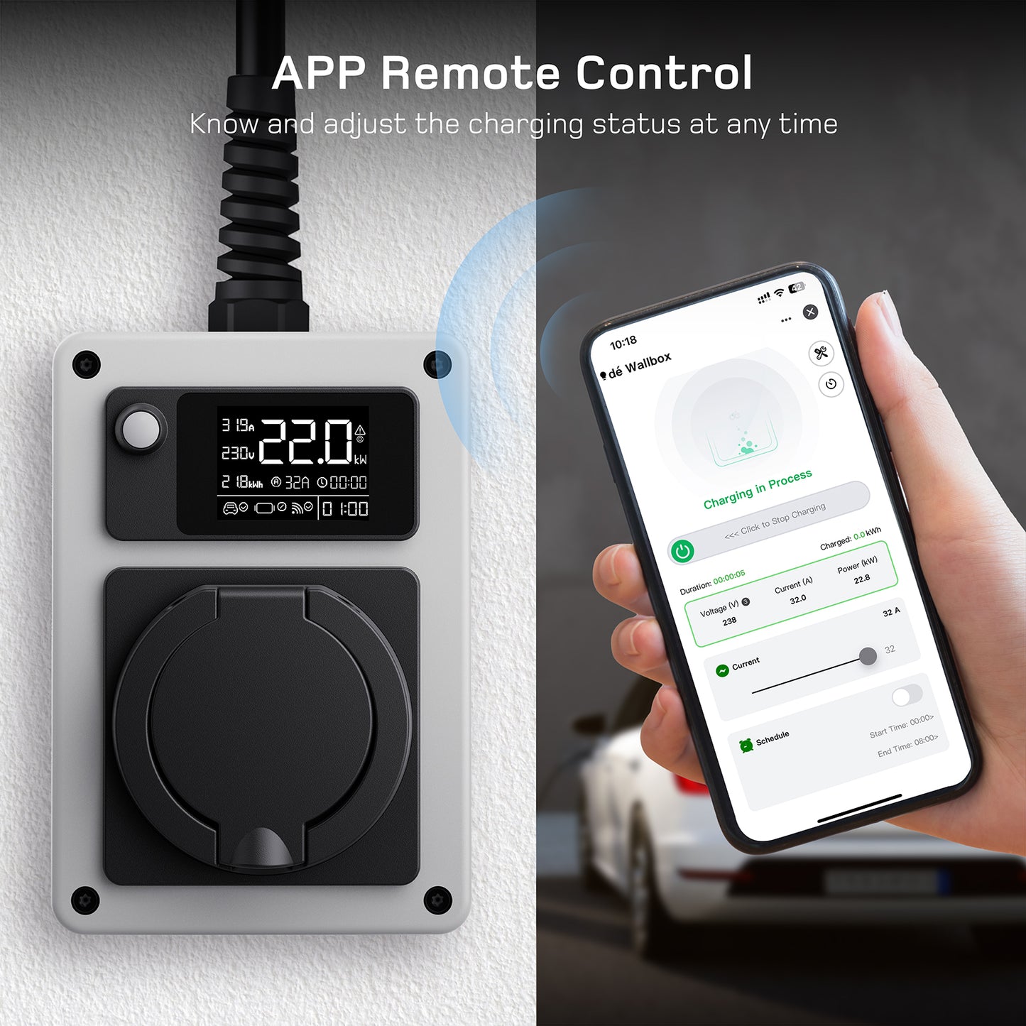 dé EV Charger Wallbox 22kW