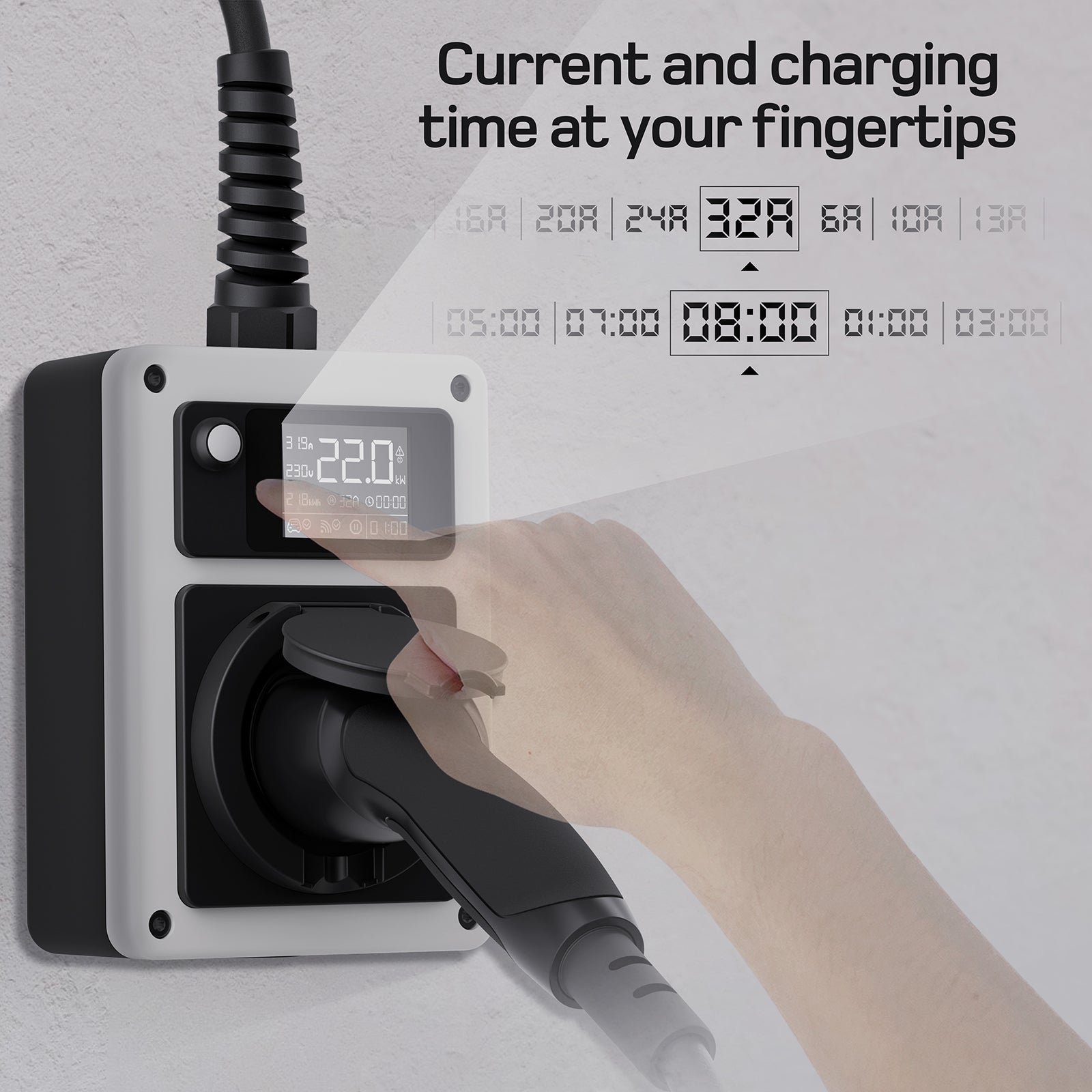 dé EV Charger Mobile Wallbox 22kW