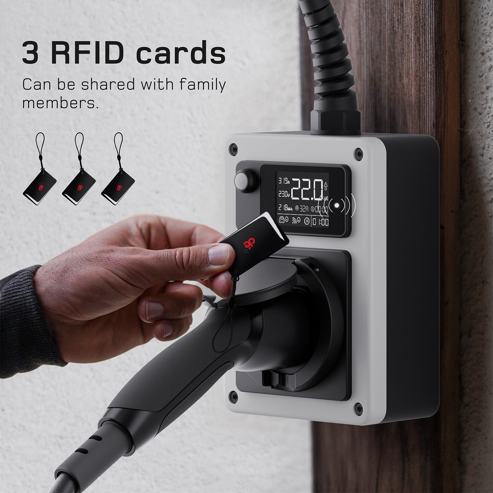 dé EV Charger Mobile Wallbox 22kW