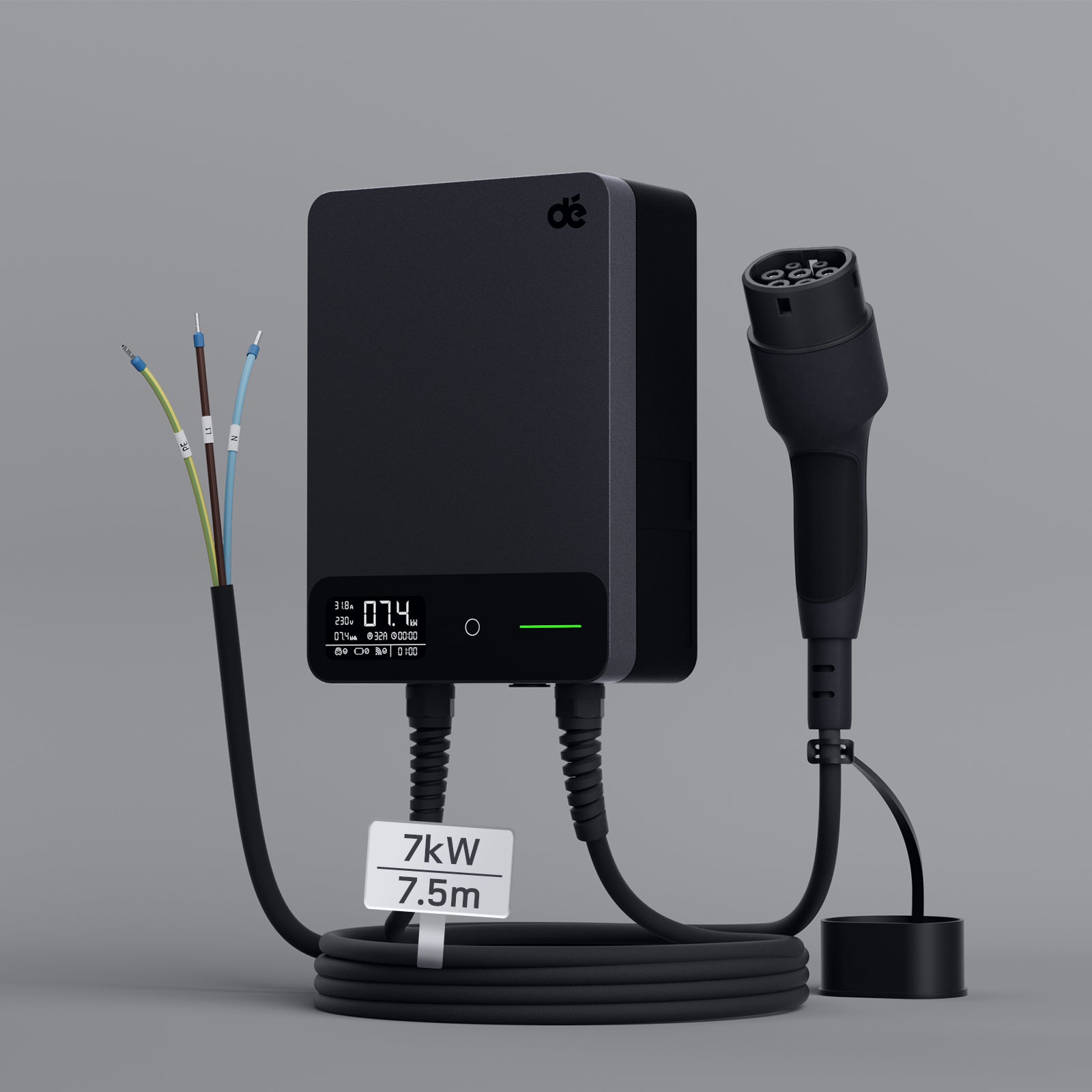 dé EV Wallbox 7kW– Smart Home Wall Charger