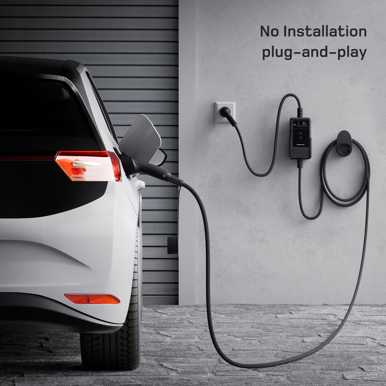 dé Portable EV Charger plug and play