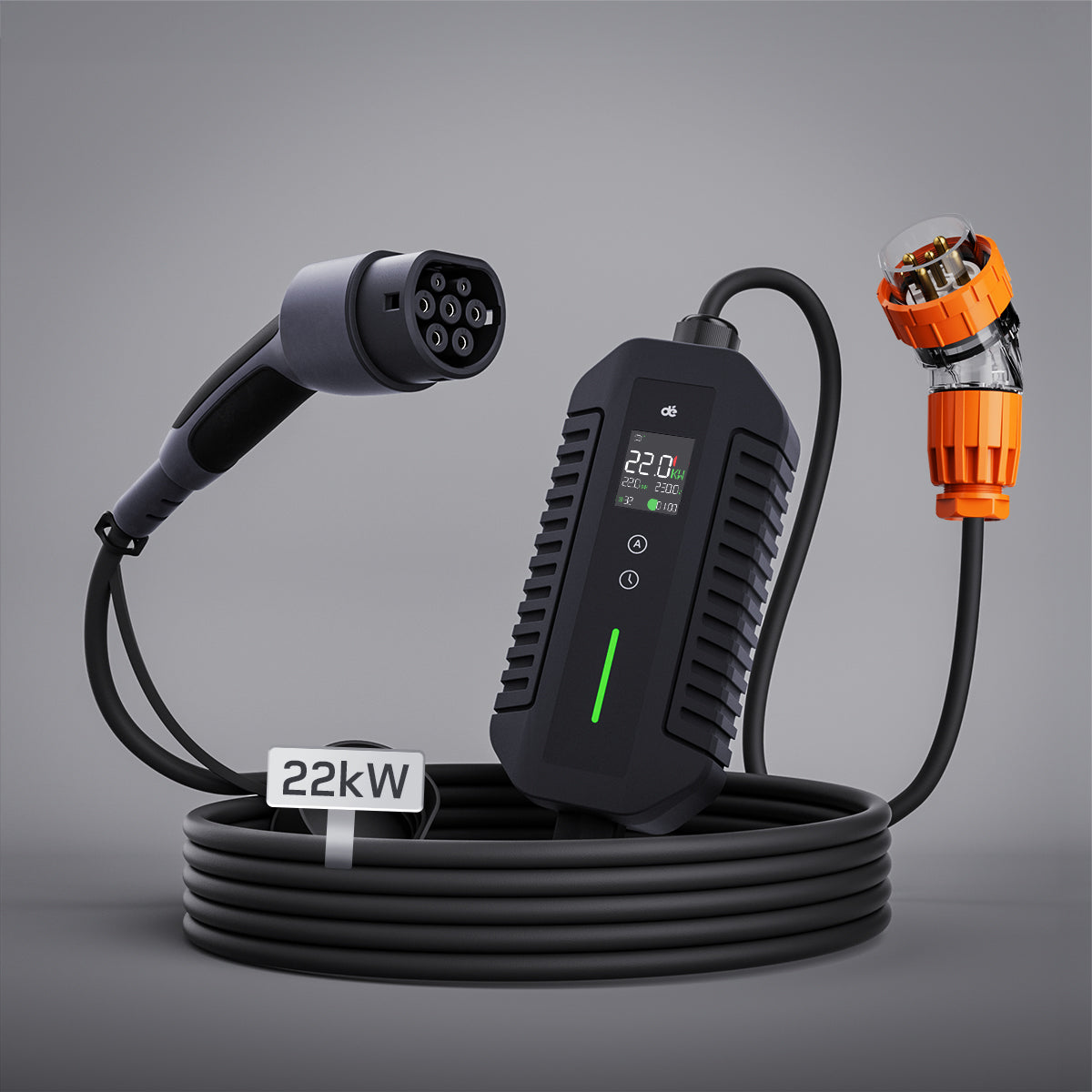 dé Portable EV Charger 22kW