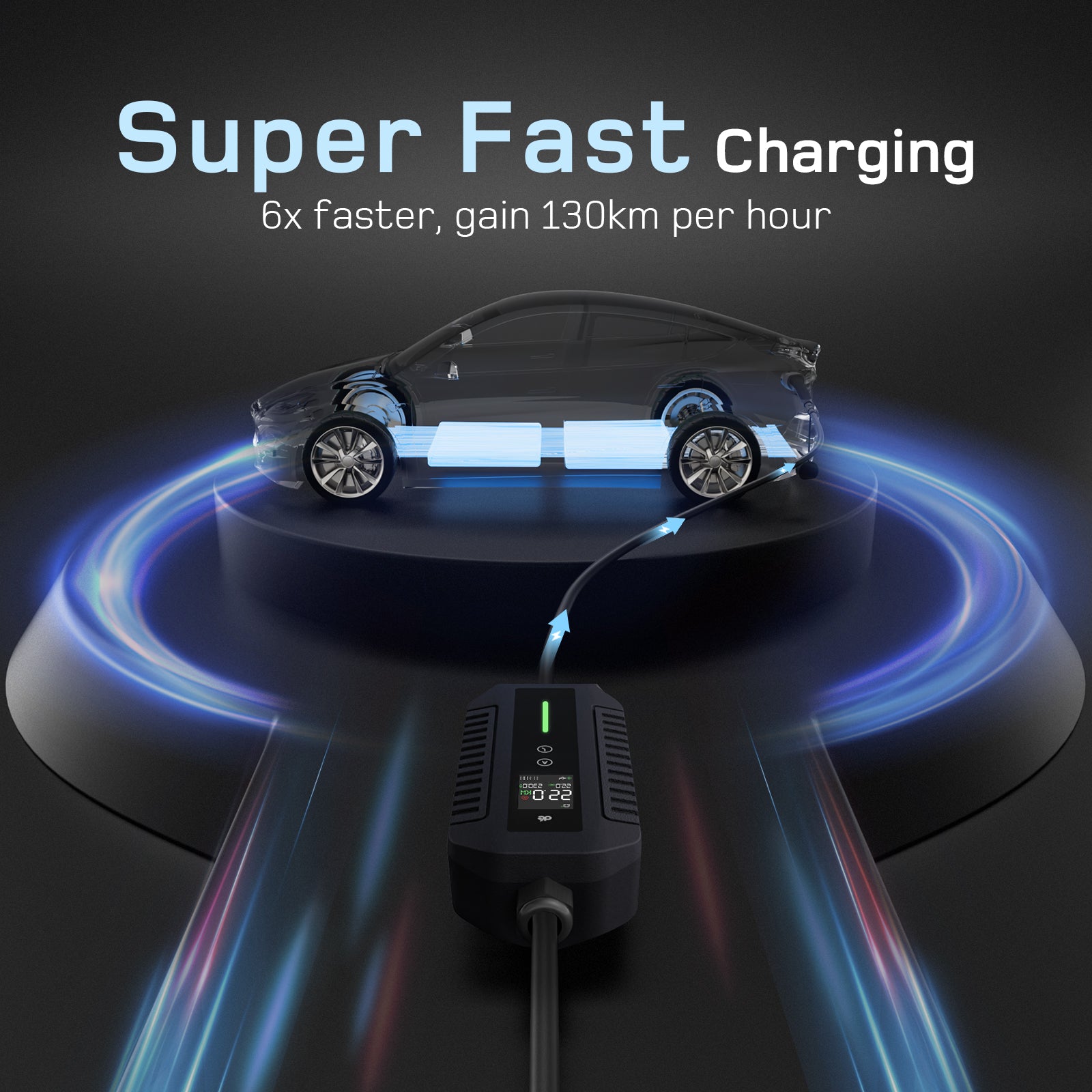 dé Portable EV Charger 22kW