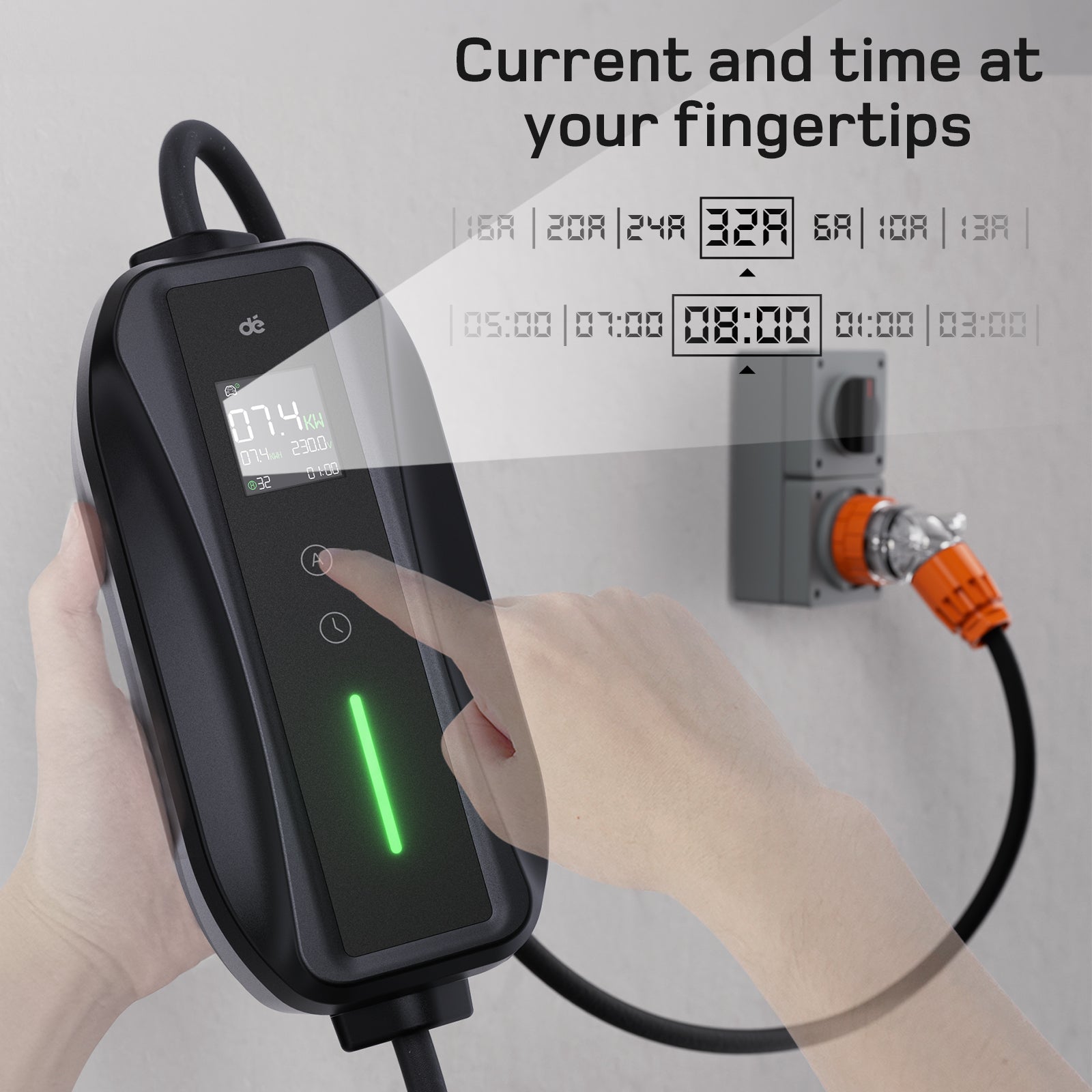 dé Portable EV Charger 7kW