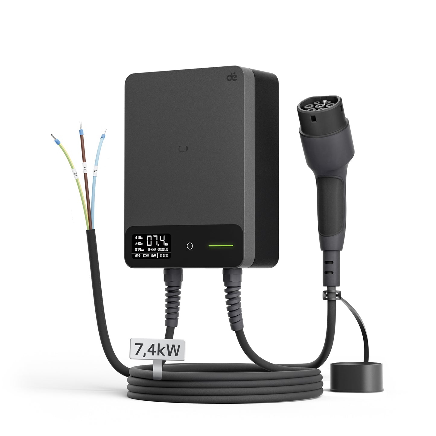 dé EV Wallbox 7kW– Smart Home Wall Charger